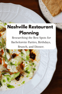 High end restaurant in Nashville 